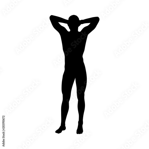 Standing Pose Man Silhouette