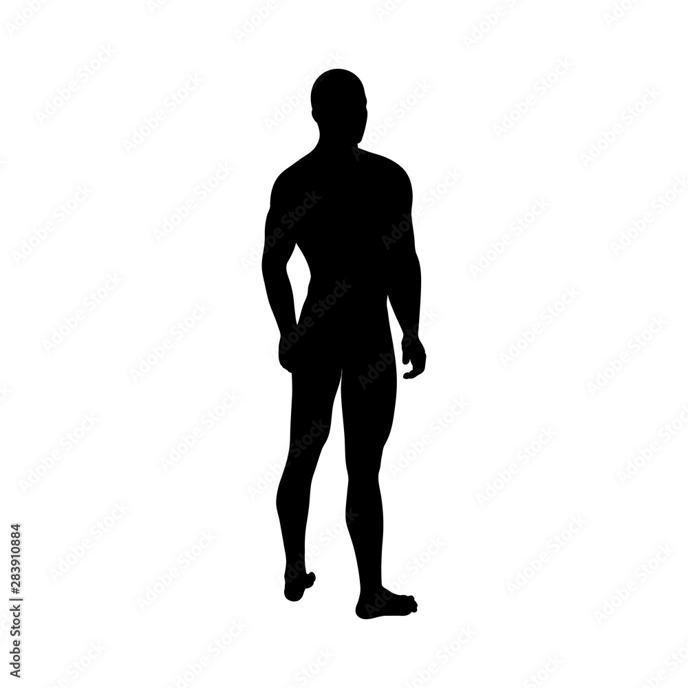 Standing Pose Man Silhouette Standing Pose Man Silhouette