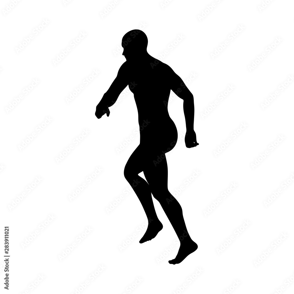 Standing Pose Man Silhouette