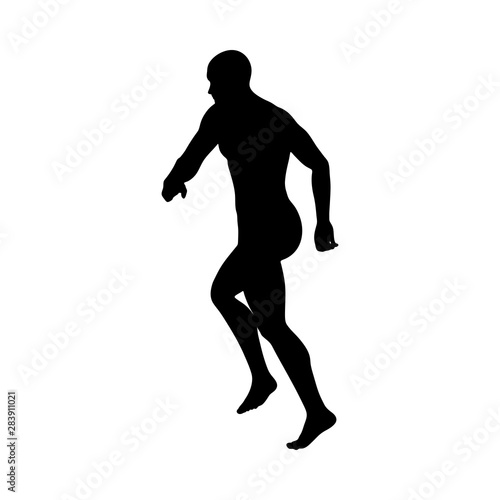 Standing Pose Man Silhouette