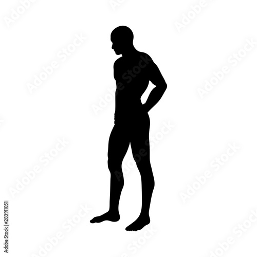 Standing Pose Man Silhouette
