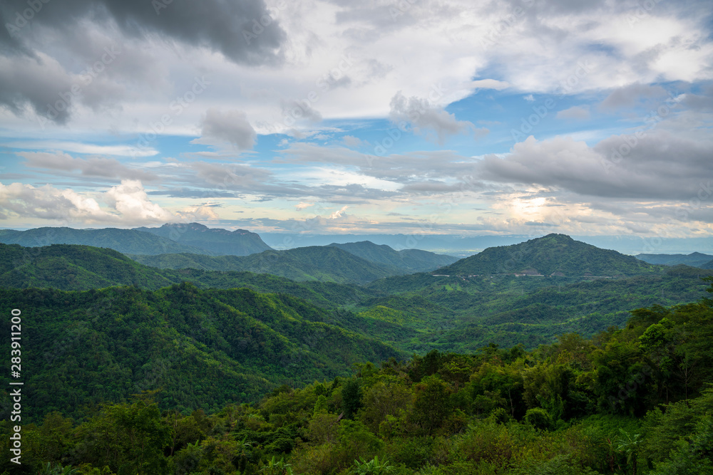 beautiful blue sky high peak mountains mist fog wildlife green forest at Phu Tub Berk Khao Koh Phetchabun Thailand guiding idea long weekend for backpacker camping campfire relaxing hiking beautiful blue sky high peak mountains mist fog wildlife green forest at Phu Tub Berk Khao Koh Phetchabun Thailand guiding idea long weekend for backpacker camping campfire relaxing hiking