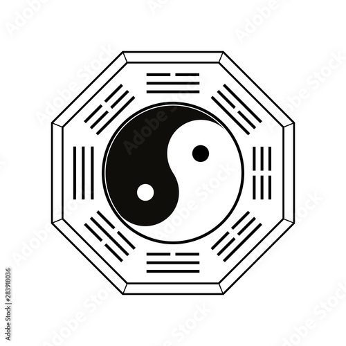Ying yang symbol of harmony and balance