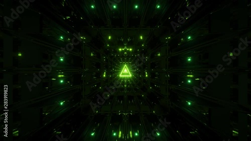 green glowing holy wireframe 3d illustration background wallpaper with shine vj loop endless looping photo