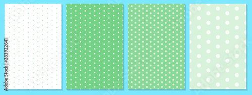 Polka dot pattern vector. Baby background.