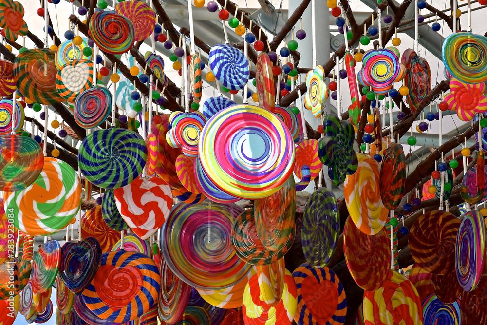 Masses of colourful lollies and candies Masses of colourful lollies and candies