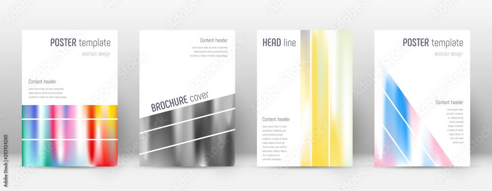 Flyer layout. Geometric grand template for Brochur