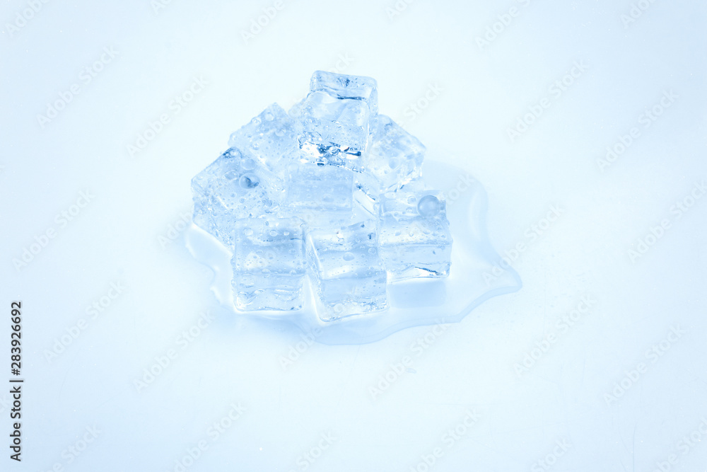 Ice crystal cubes, space for text or design. Ice crystal cubes, space for text or design.