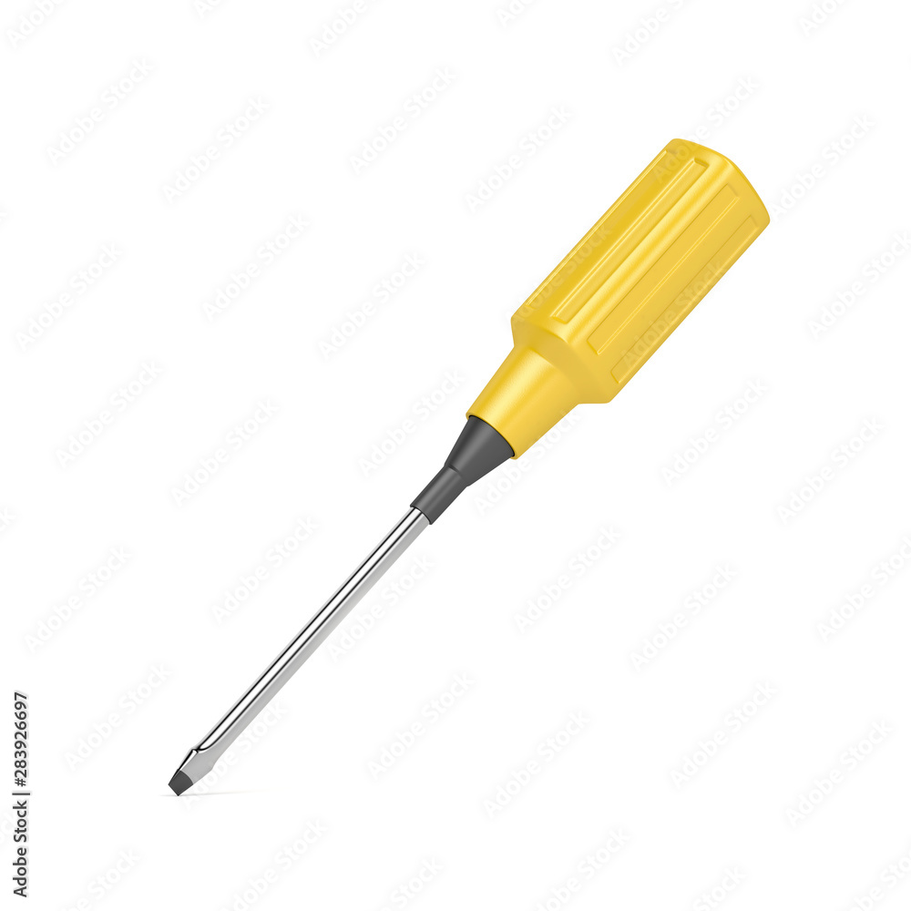 Screwdriver on white Screwdriver on white