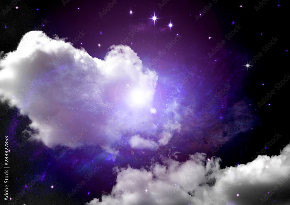 galaxy in a free space. 3D rendering galaxy in a free space. 3D rendering