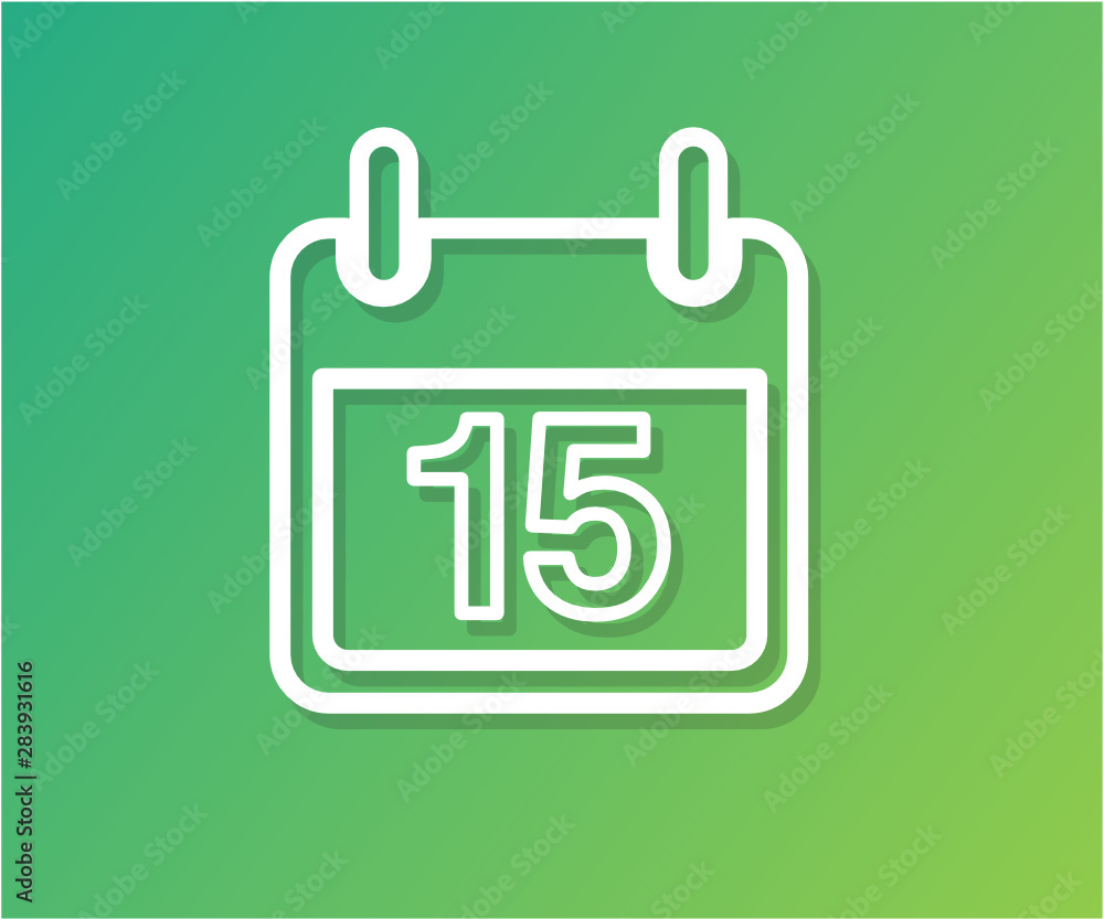 vector thin line calender icon vector thin line calender icon