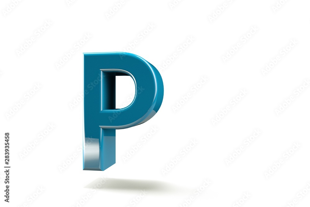 3d letter collection.letter P 3d letter collection.letter P