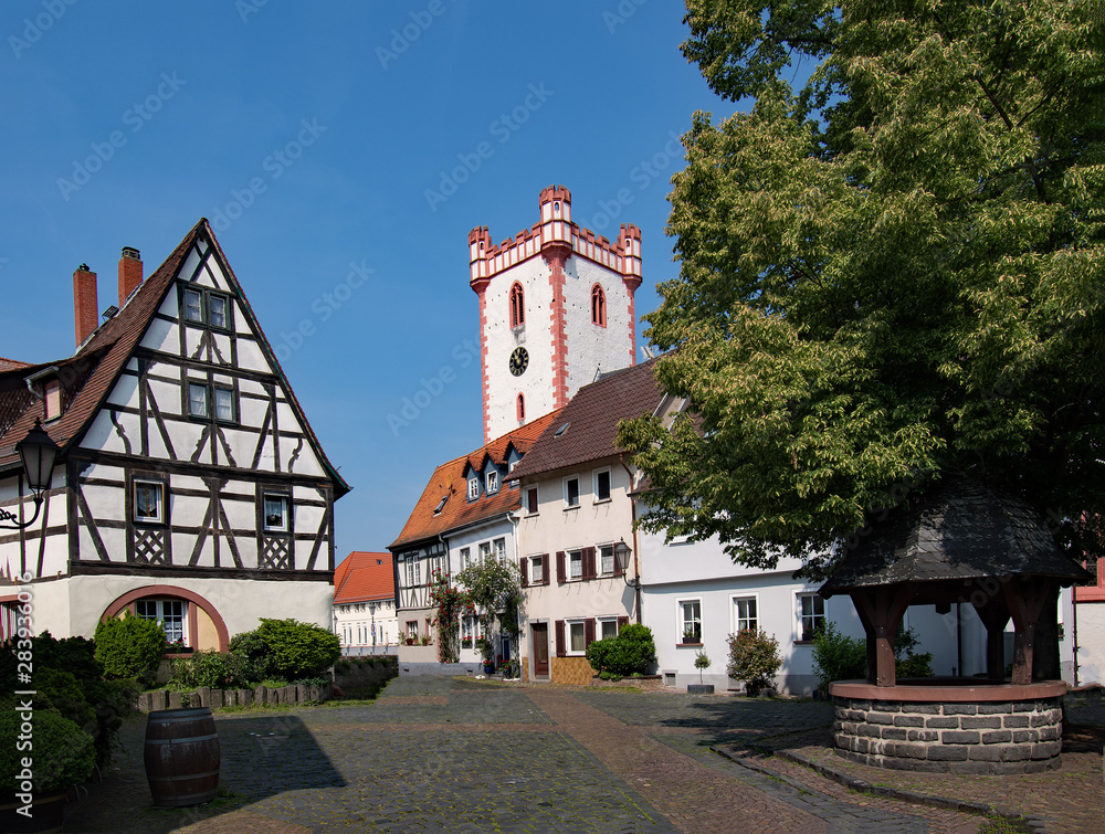 In der Altstadt von Steinheim am Main in Hanau, Hessen, Deutschland 
