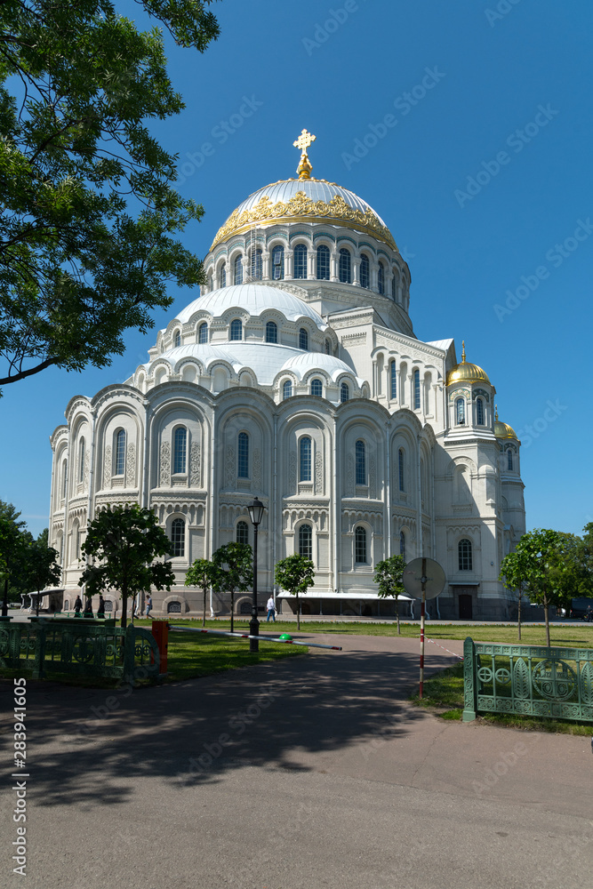 Marine Dom Sankt Nikolaus in Kronstadt bei Sankt Petersburg, Russland