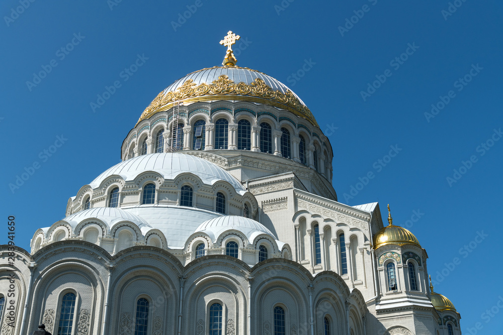 Marine Dom Sankt Nikolaus in Kronstadt bei Sankt Petersburg, Russland