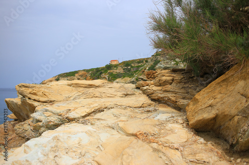 Background with big stones, Greece