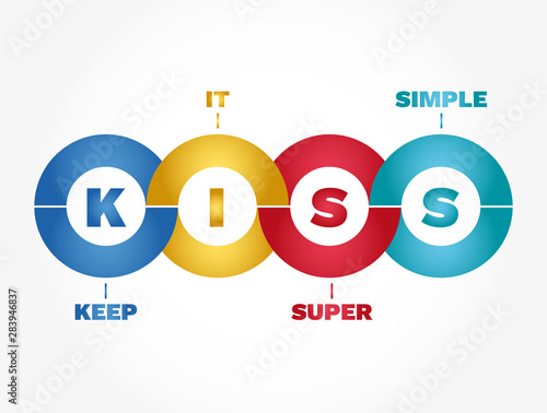 KISS Infographics - Keep It Super Simple, concept acronym