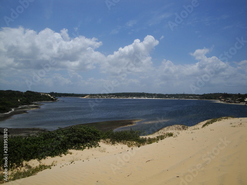 A lake close to Fortaleza  in the brazilian state of Cear  .