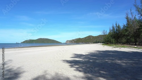 Wallpaper Mural Pranburi beach in Thailand during sunny day, camera pan Torontodigital.ca