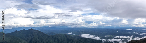 Mountain, sky and could at the north of Thailand. (Nan)