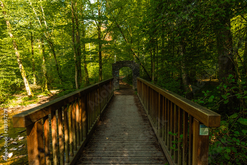 Wanderweg Br  cke an der Dh  nn