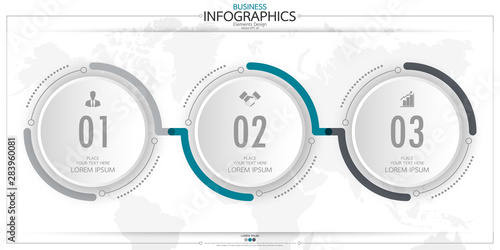 nfographic business horizontal timeline steps process chart template. Vector modern banner used for presentation and workflow layout diagram, web design. Abstract elements of graph options.