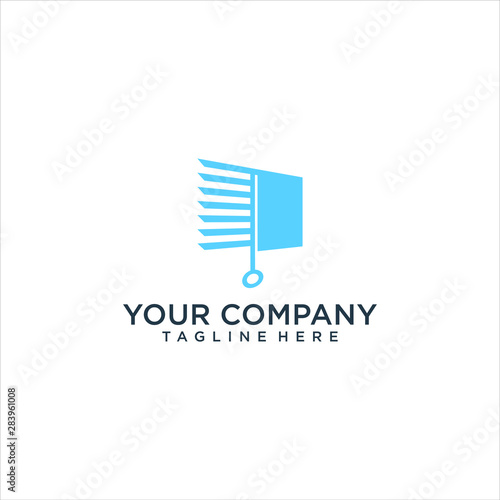 windows coverings logo vector abstract graphic