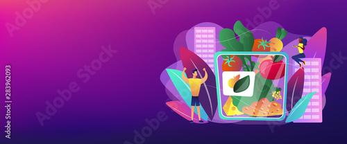 Vegetarian healthy eating, vegan takeaway meal, organic food. Assorted snack pack, trendy snack on the go, healthy nutrition diet concept. Header or footer banner template with copy space.