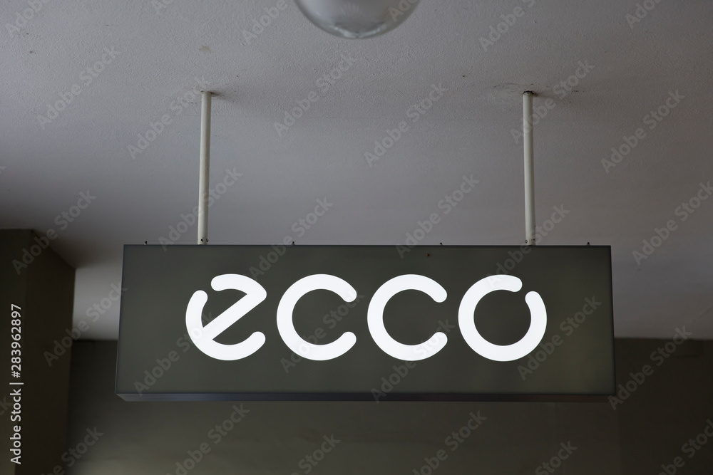 Detail of ECCO store in Bern, Switzerland. ECCO is a Danish shoe manufacturer and retailer. Stock | Adobe