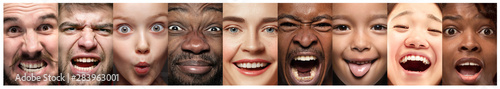 Photography Close up portrait of young people