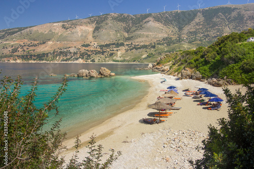 Fototapeta Naklejka Na Ścianę i Meble -  Vouti beach, Kefalonia island, Greece