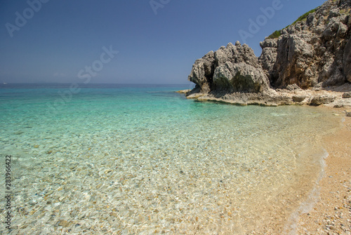 Beautiful sea bay called "Kato Lagadi" in Kefalonia, Ionian islands