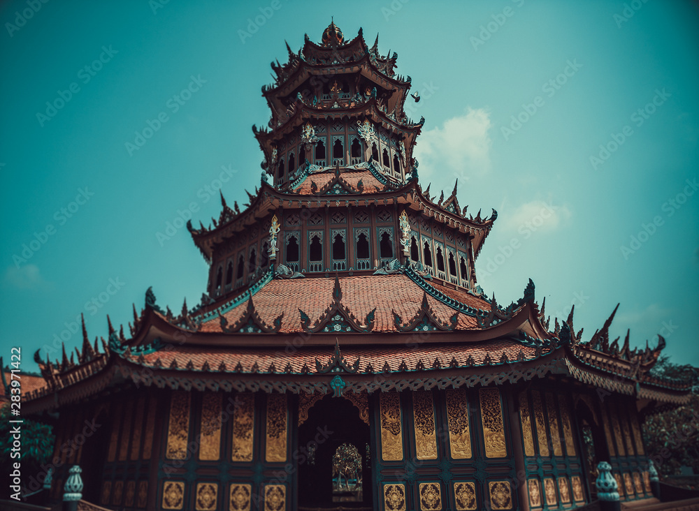 Temples in Ancient City Muang Boran in Bangkok Thailand Temples in Ancient City Muang Boran in Bangkok Thailand