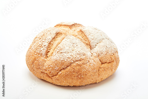 Traditional homemade french round bread