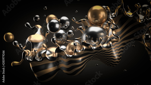 Abstract 3d background. 3d illustration, 3d rendering.