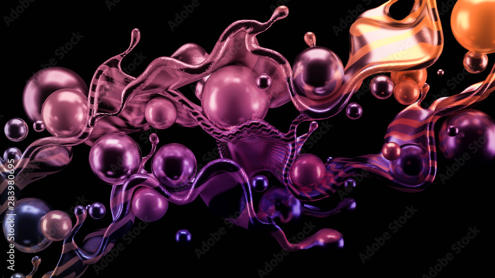 Abstract 3d background. 3d illustration, 3d rendering.