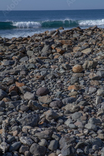 Gran Canaria Spain Maspalomas beach ocean rocks © A