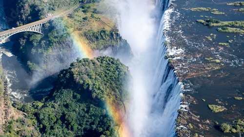 Victoria Falls Helicopter view