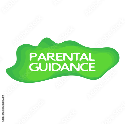 PARENTAL GUIDANCE stamp isolated on white