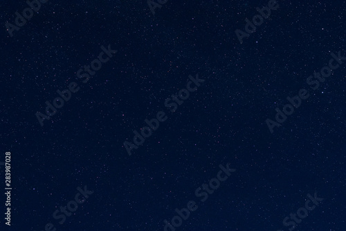 Night sky covered with many stars.