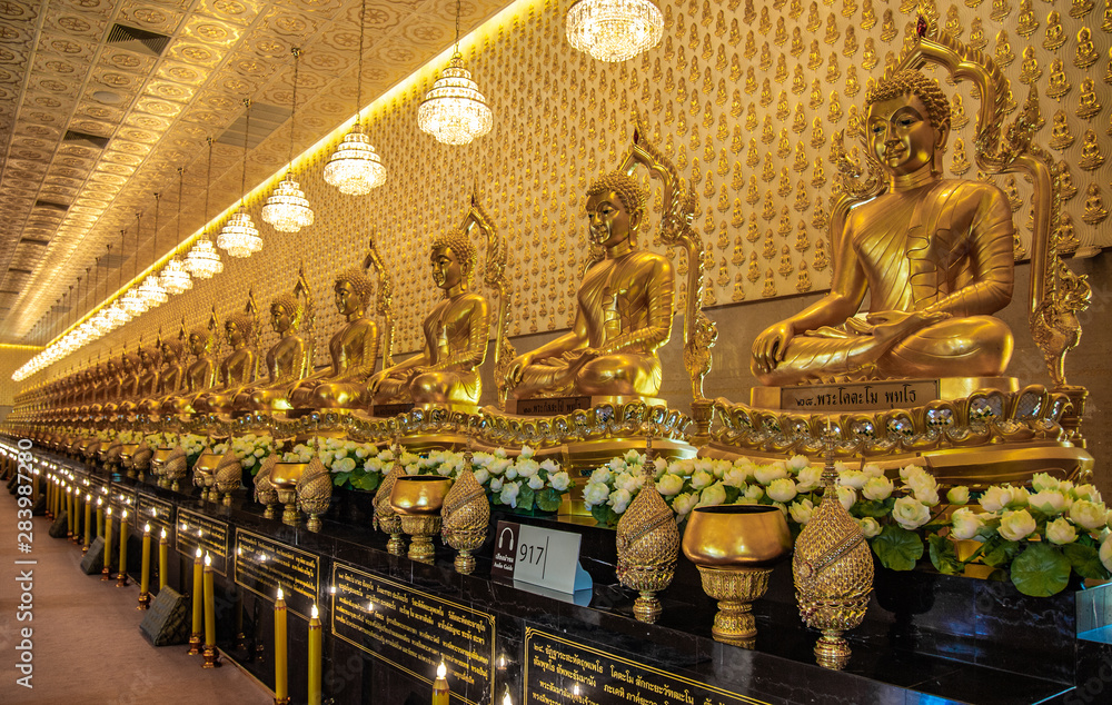 Fototapeta premium Temples in Ancient City Muang Boran in Bangkok Thailand