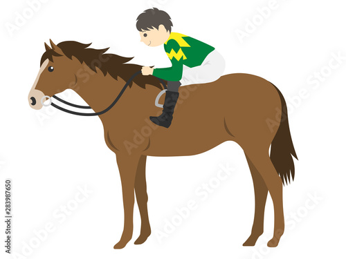 競走馬のイラスト