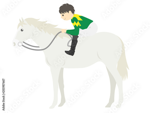 競走馬のイラスト