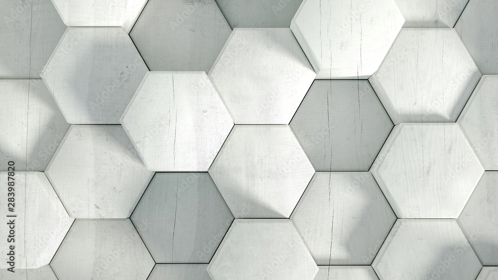 Geometry hexagon background. 3d illustration, 3d rendering. Geometry hexagon background. 3d illustration, 3d rendering.