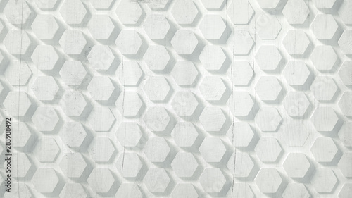 Geometry hexagon background. 3d illustration  3d rendering.