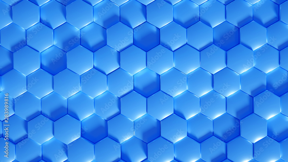 Geometry hexagon background. 3d illustration, 3d rendering. Geometry hexagon background. 3d illustration, 3d rendering.
