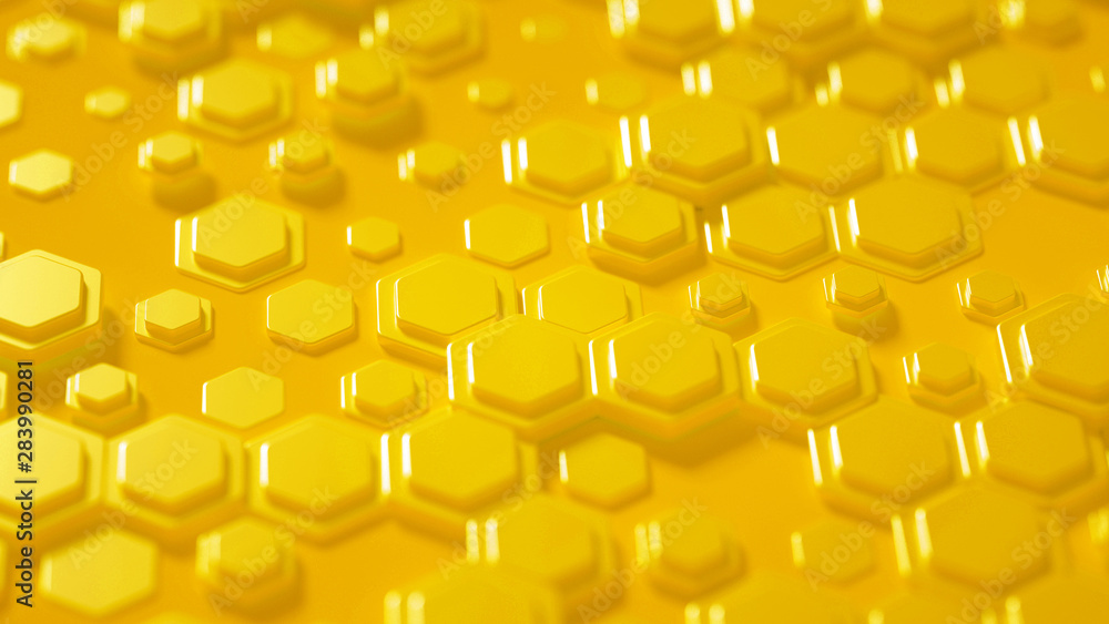 Geometry hexagon background. 3d illustration, 3d rendering. Geometry hexagon background. 3d illustration, 3d rendering.