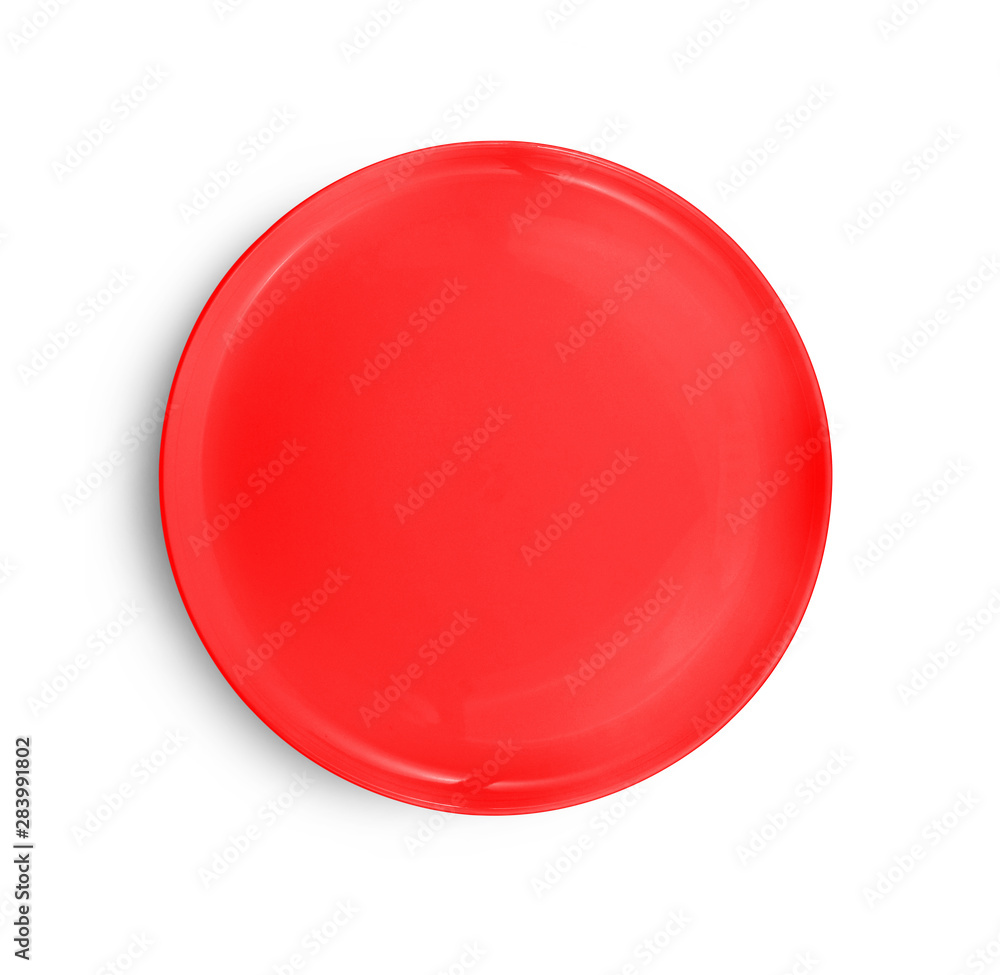 plate isolated on white background plate isolated on white background