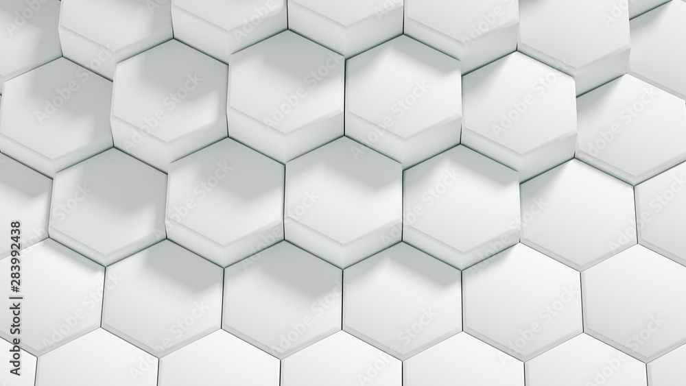 Geometry hexagon background. 3d illustration, 3d rendering. Geometry hexagon background. 3d illustration, 3d rendering.