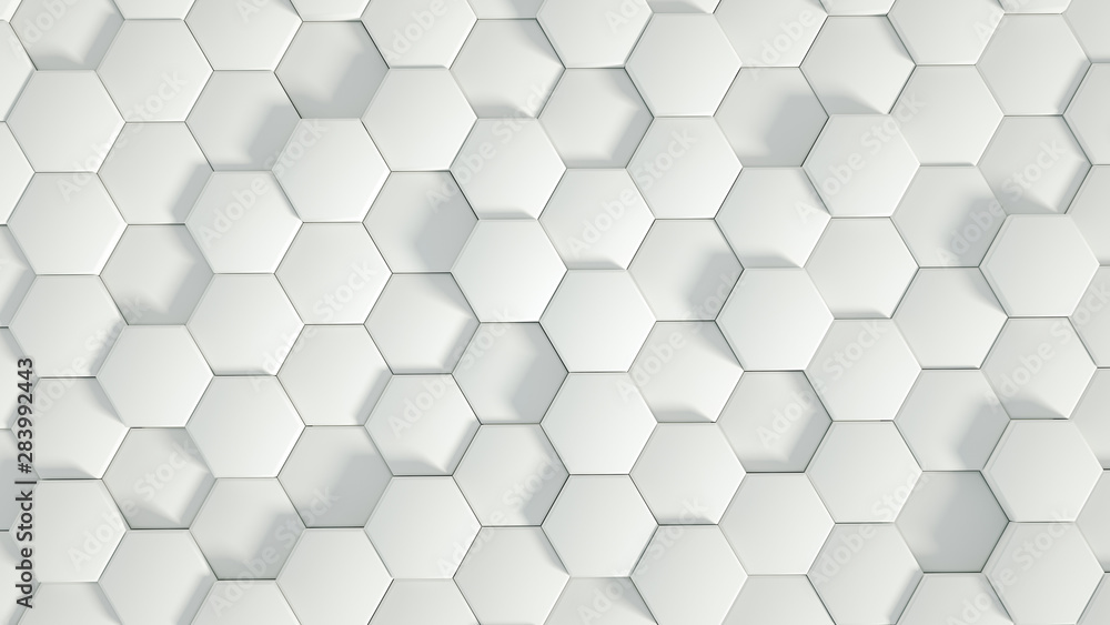 Geometry hexagon background. 3d illustration, 3d rendering. Geometry hexagon background. 3d illustration, 3d rendering.